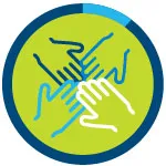 Workplace mental health initiatives icon