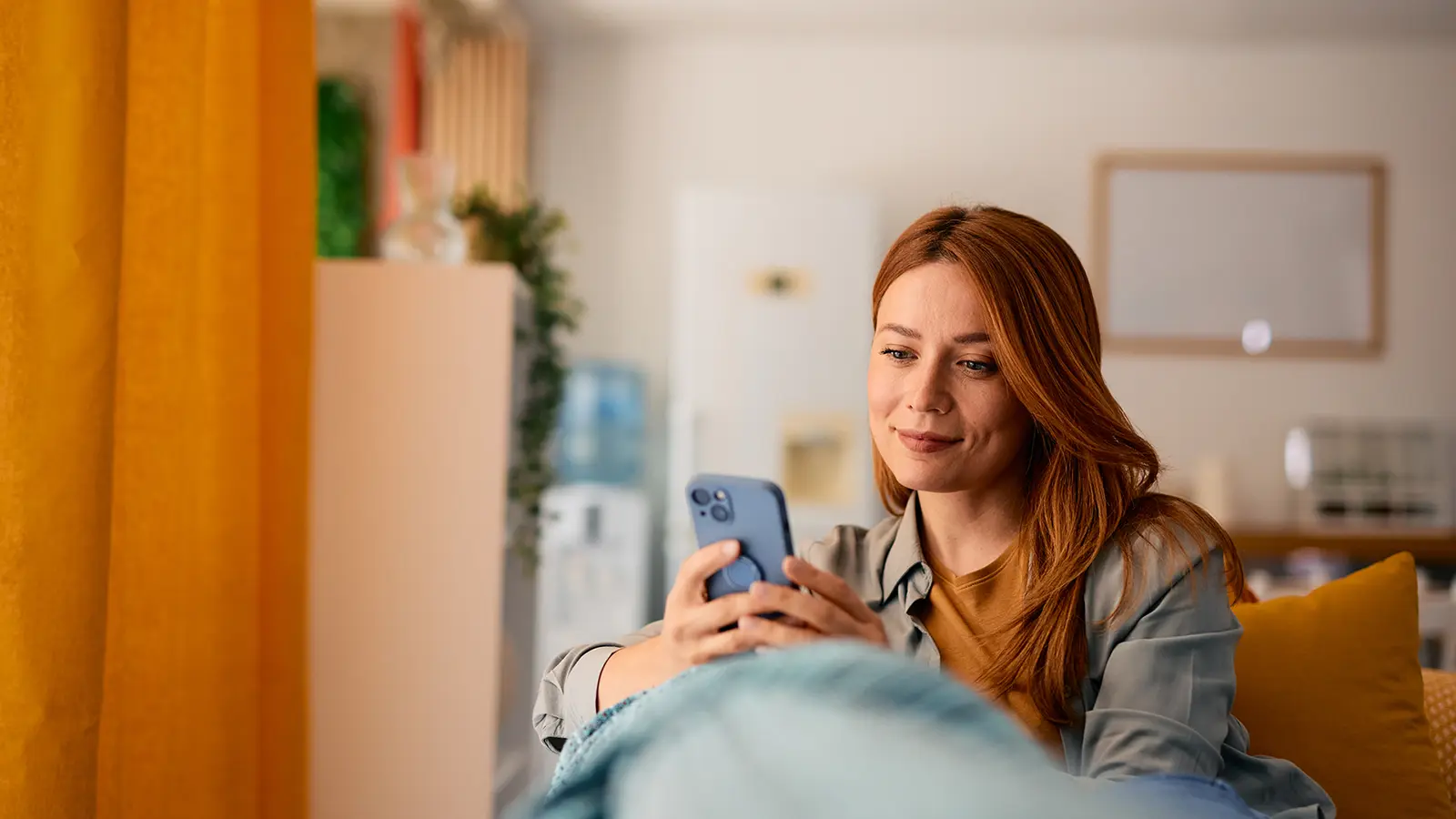 Asian woman seeing mobile