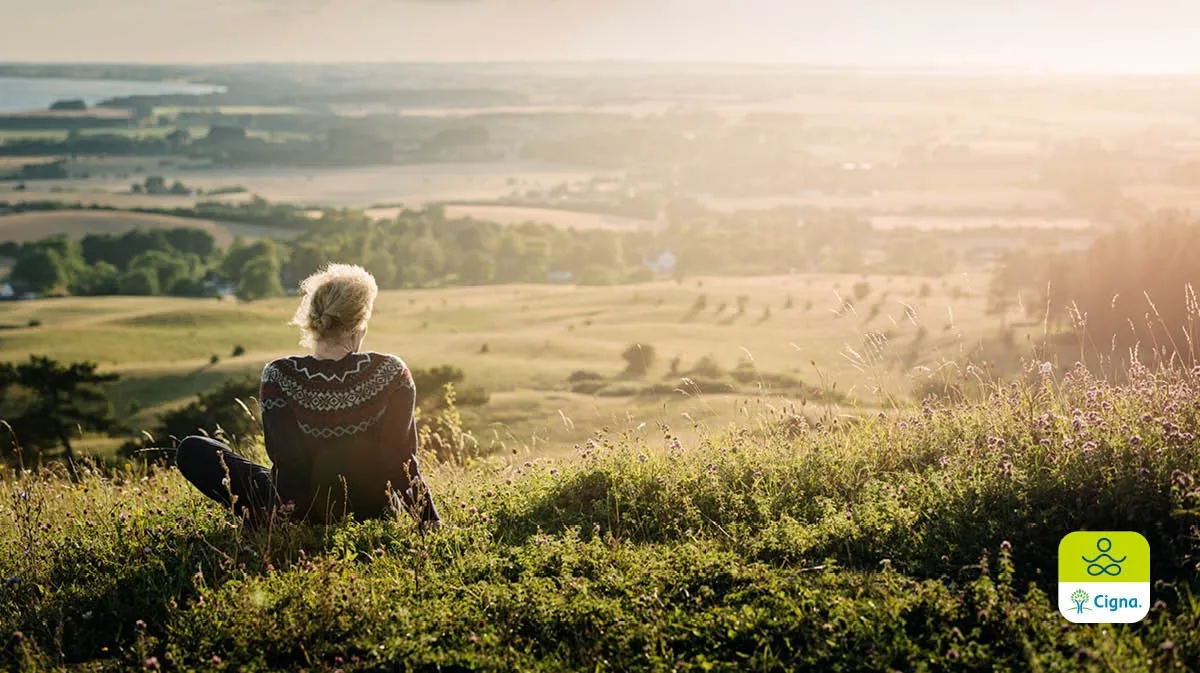Woman admiring the views