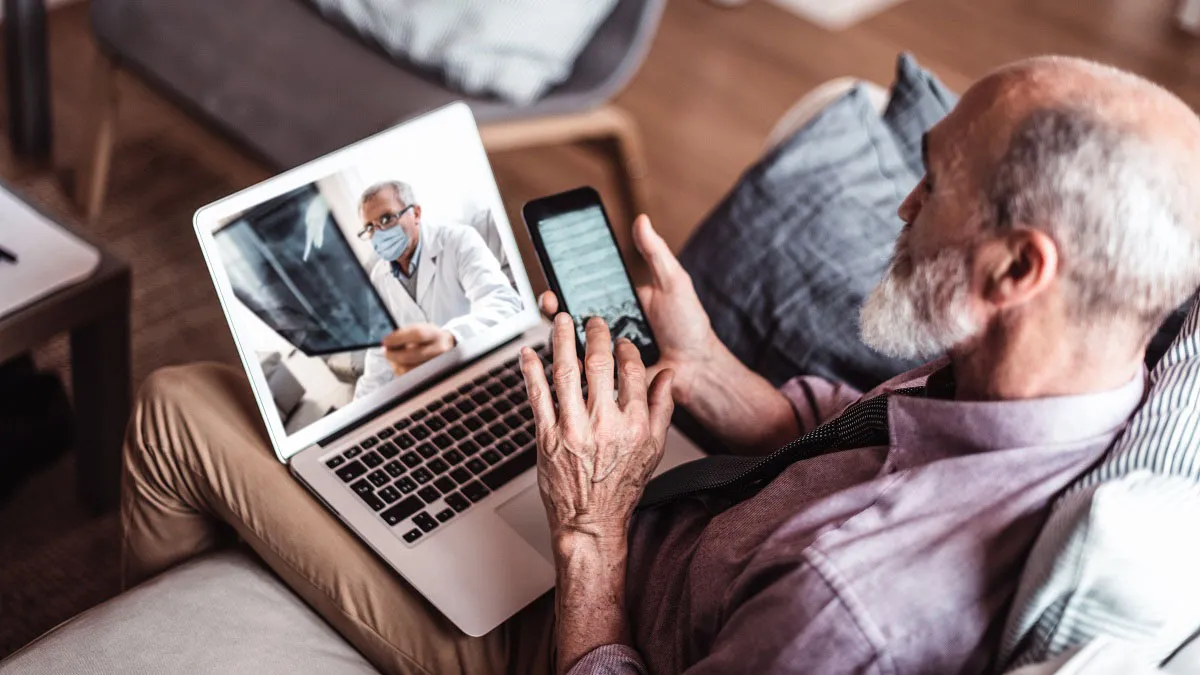 Man with laptop