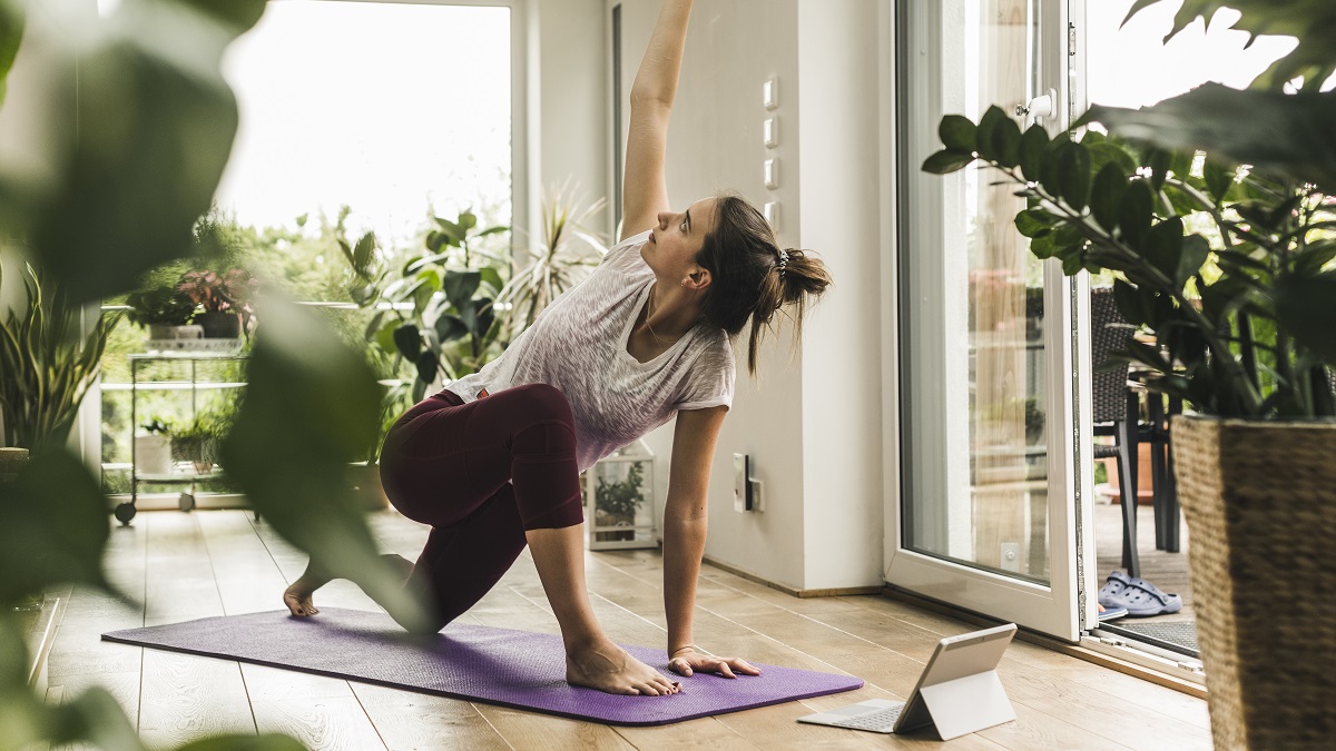 Woman doing yoga
