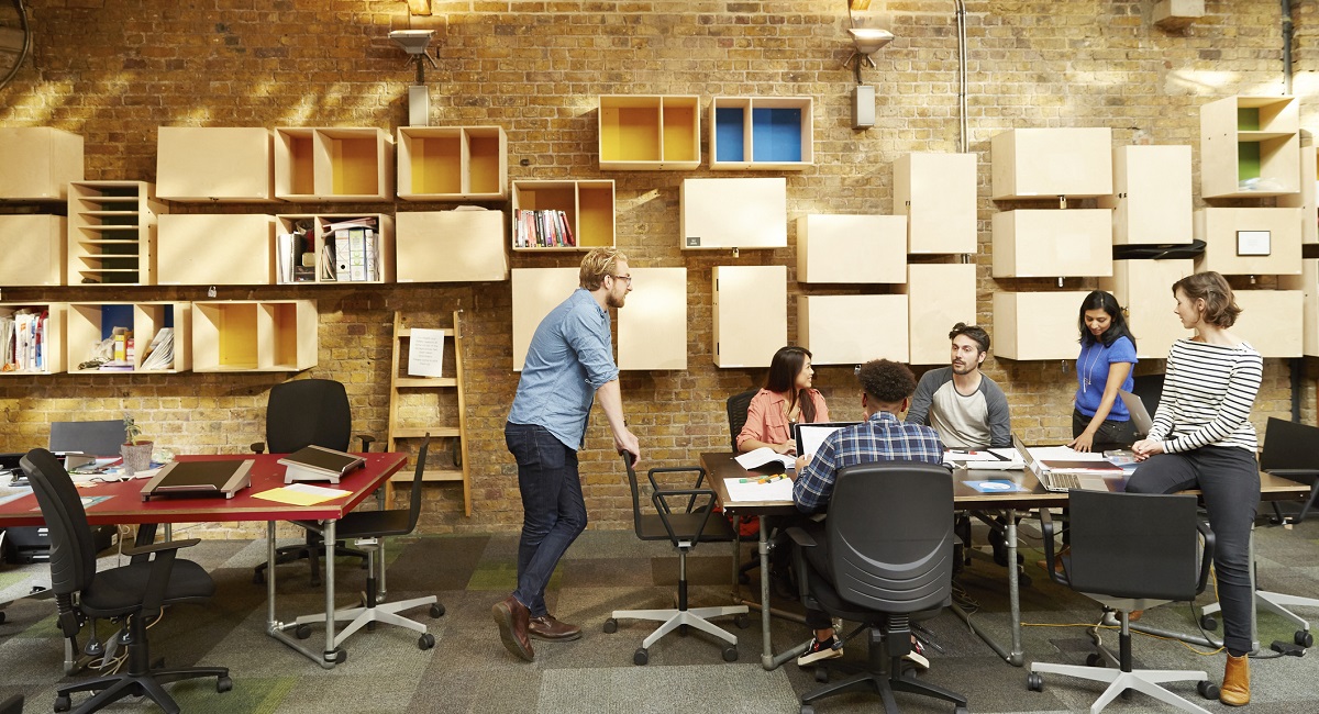 Colleagues in a meeting room